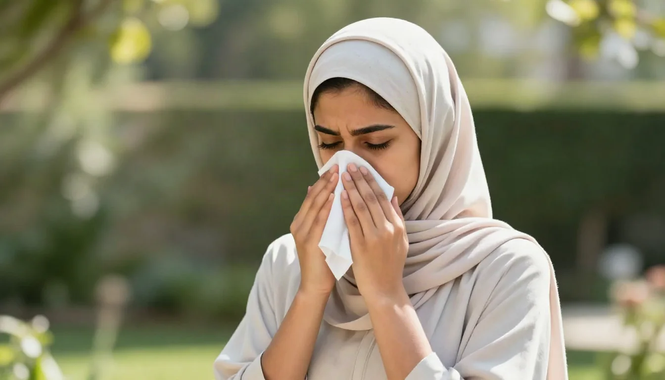 حمى القش (حساسية الأنف الموسمية): الأعراض، الوقاية، والعلاج — شرح لأسباب وأعراض حمى القش الموسمية، وكيفية التمييز بينها وبين الزكام وطرق الوقاية.