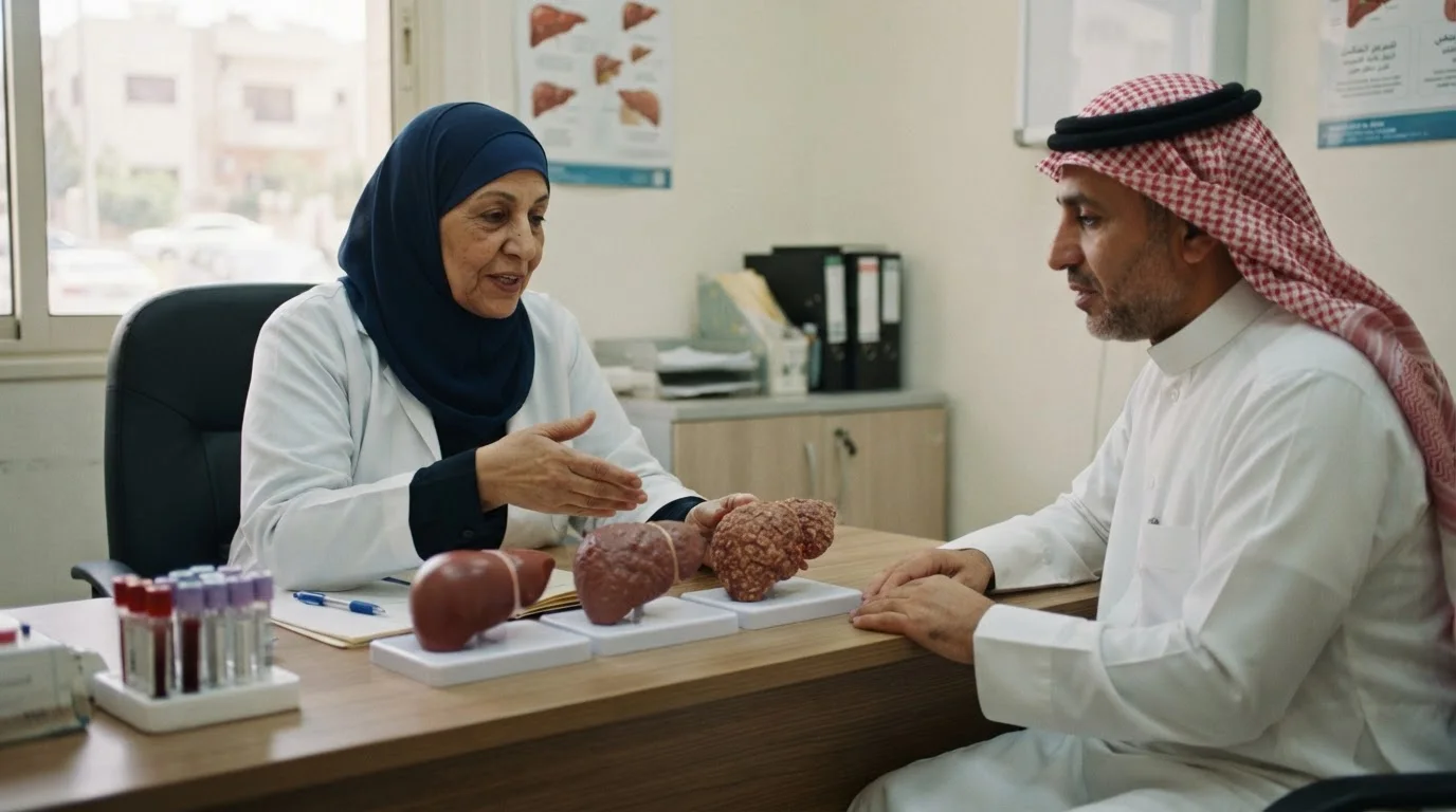 التهاب الكبد الفيروسي: الأنواع، الأعراض، والوقاية من العدوى والمضاعفات — تعريف بالتهابات الكبد الفيروسية، أنواعها، طرق انتقال العدوى، وأهم سبل الوقاية منها.