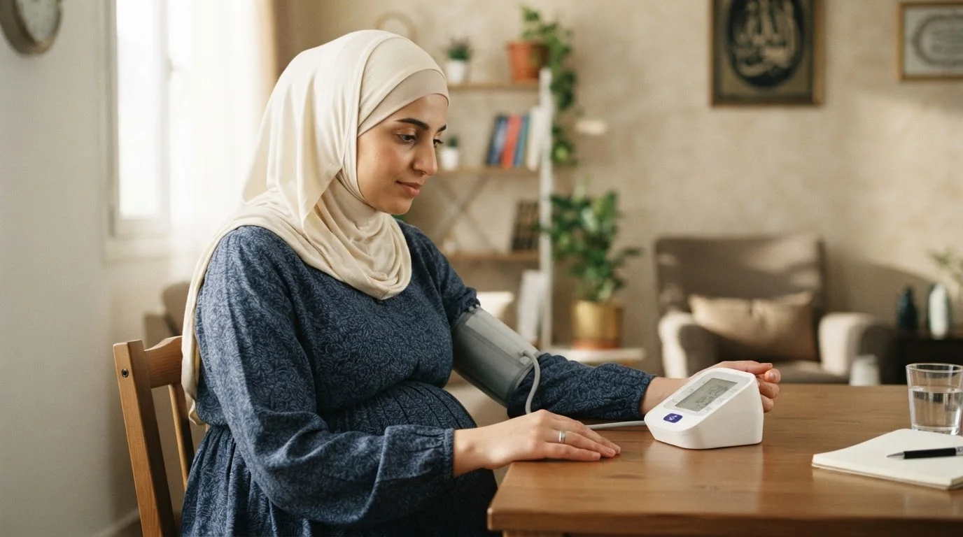 ارتفاع ضغط الدم في الحمل: متى يصبح تسمم حمل وما هي علامات الخطر؟ — توضيح لارتفاع ضغط الدم أثناء الحمل، متى يصبح تسمم حمل، وعلامات الخطر.