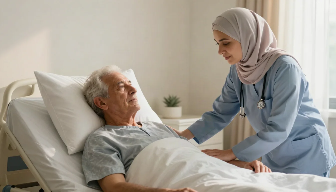 رعاية المسنين (Hospice Care): دعم شامل للمرضى وعائلاتهم في المراحل الأخيرة — توضيح لخدمات الرعاية التلطيفية المخصصة لتحسين جودة حياة المرضى في مراحلهم الأخيرة.