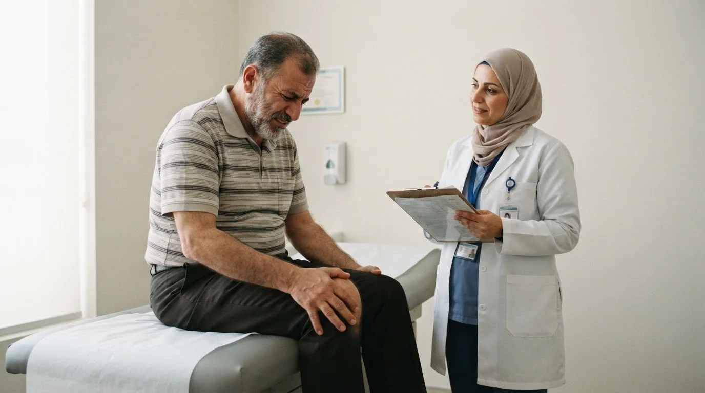 التهاب المفاصل الإنتاني: تشخيص وعلاج سريع لحماية المفاصل — توضيح لخطورة العدوى البكتيرية في المفاصل وضرورة التشخيص والعلاج السريع لتجنب الضرر الدائم.