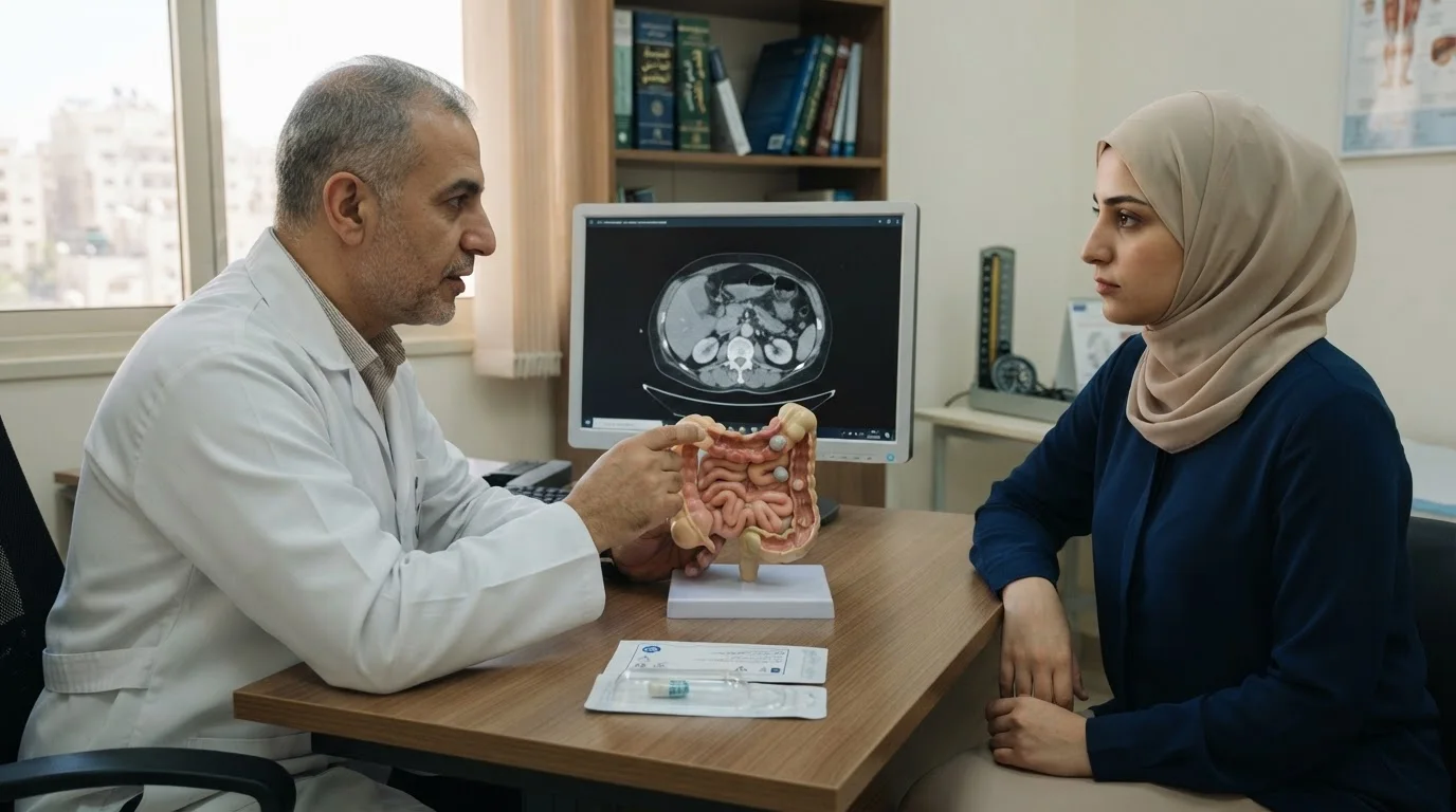 سرطان الأمعاء الدقيقة: الأعراض، التشخيص، والعلاج — نظرة عامة على أعراض سرطان الأمعاء الدقيقة، إجراءات التشخيص المتبعة، والخيارات العلاجية المتاحة لهذه الحالة.