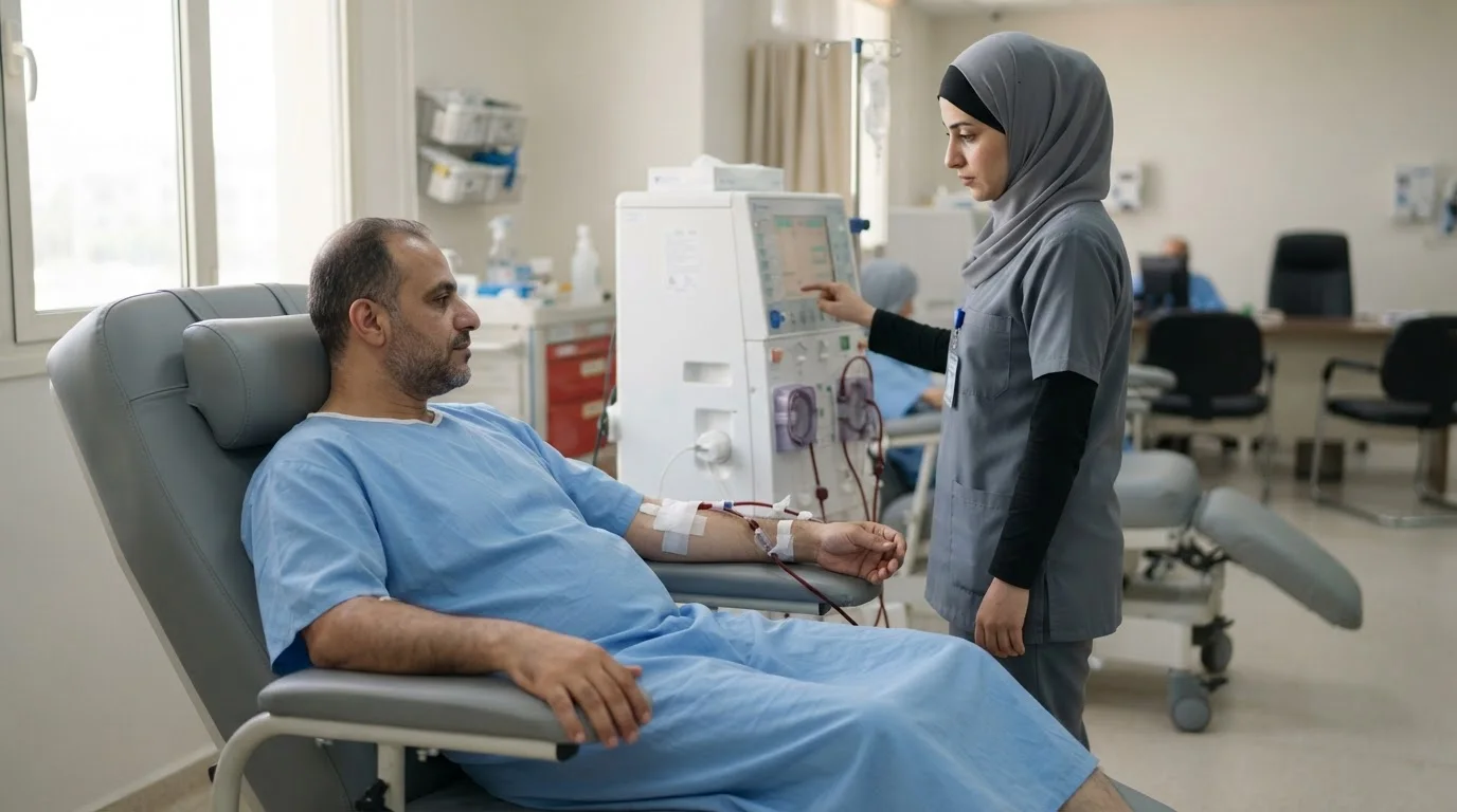 الفشل الكلوي: خيارات العلاج المتاحة وجودة الحياة للمرضى — مناقشة لخيارات علاج الفشل الكلوي، بما في ذلك الغسيل الكلوي، وكيفية الحفاظ على جودة حياة المريض.